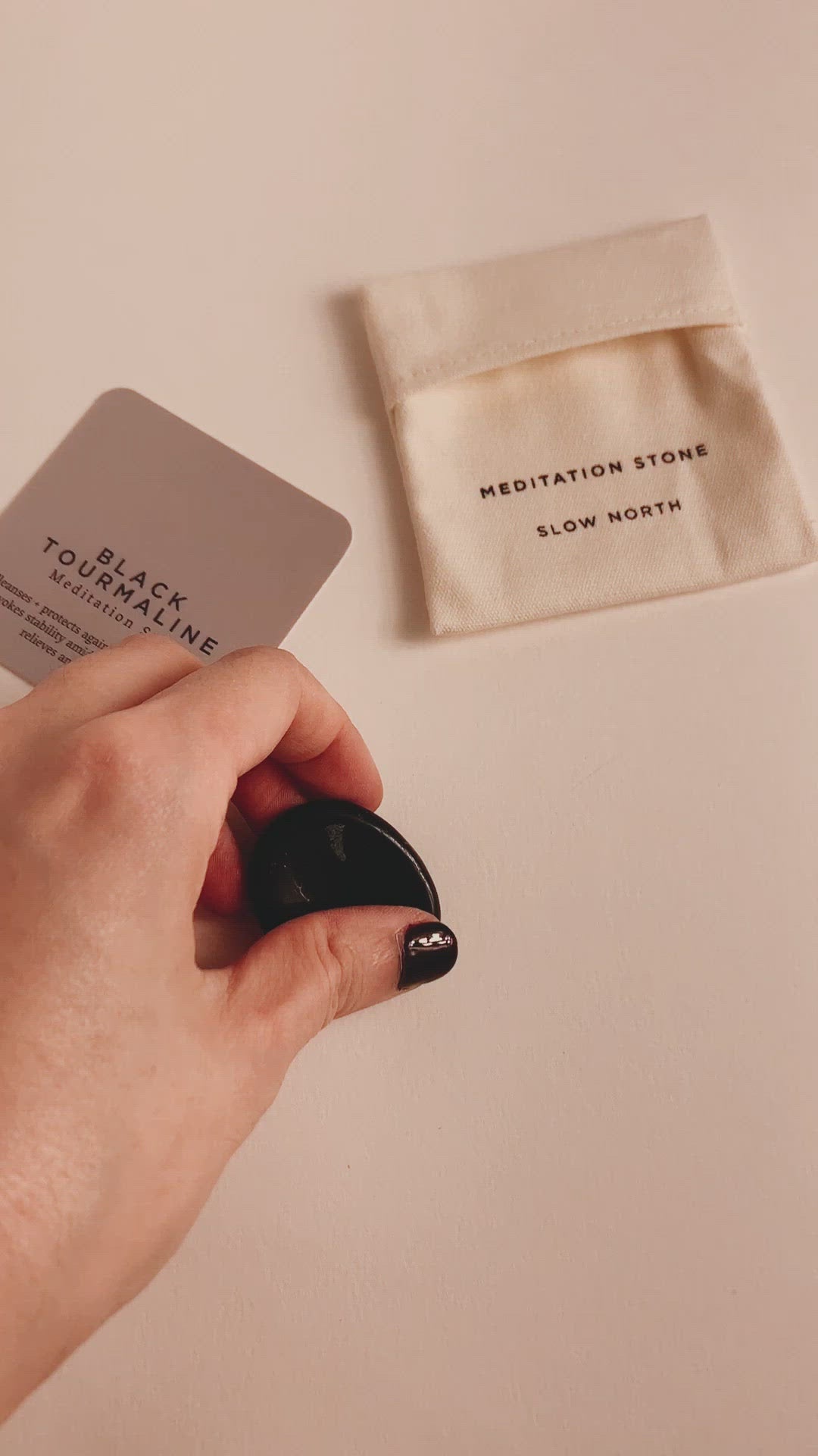 Black Tourmaline - Meditation Stone