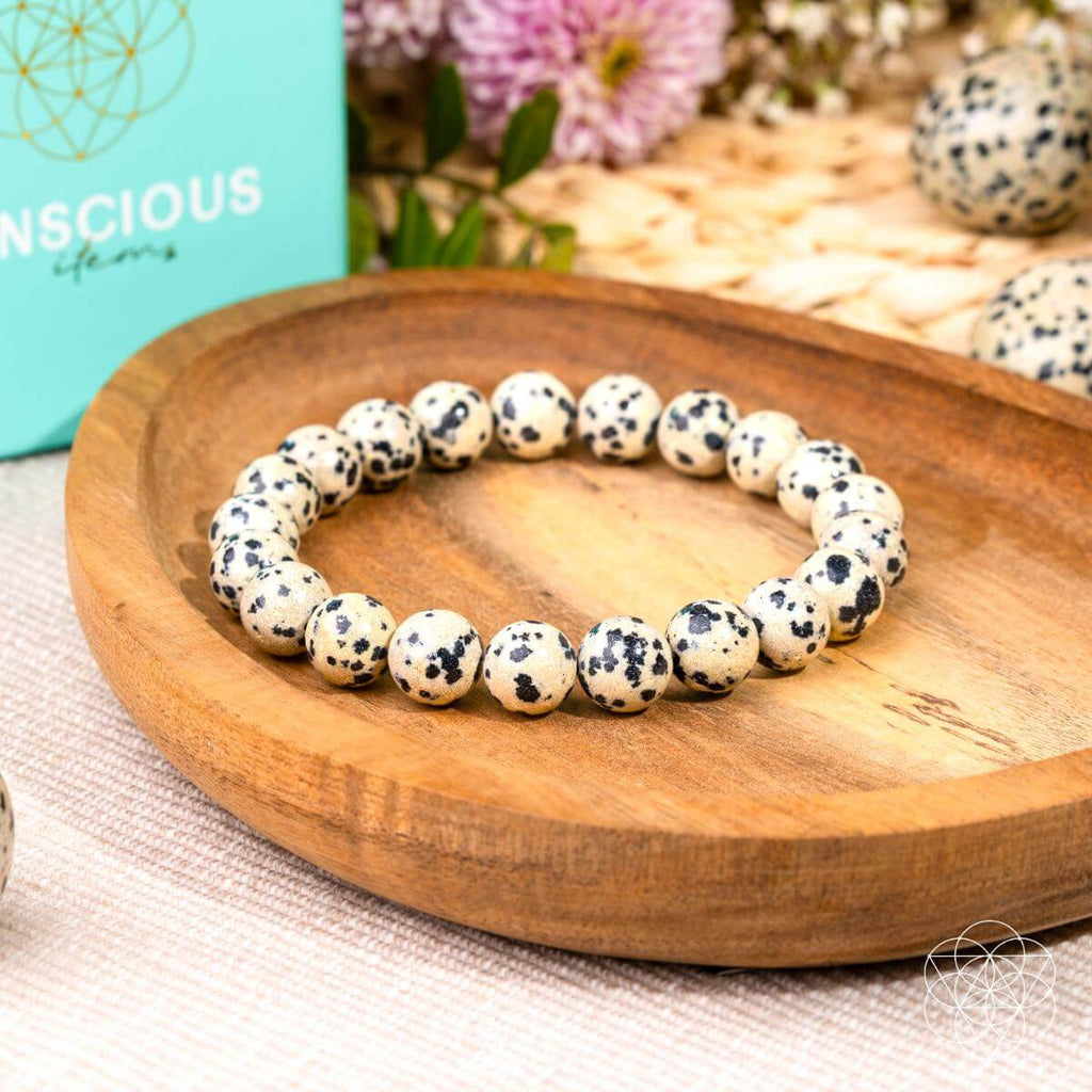 Emotional Detox - Dalmatian Jasper Bracelet