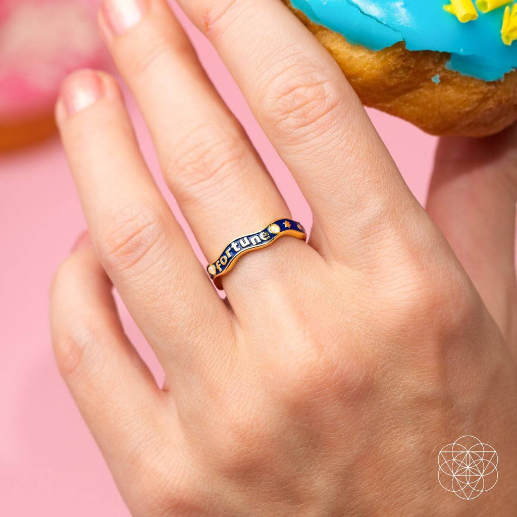 Fortune Magnet - Aquamarine Ring of Prosperity