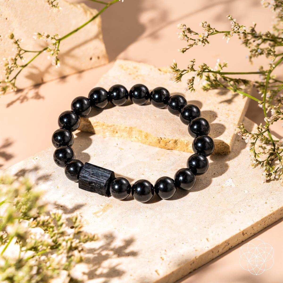 Habit Breaker - Black Obsidian & Tourmaline Bracelet
