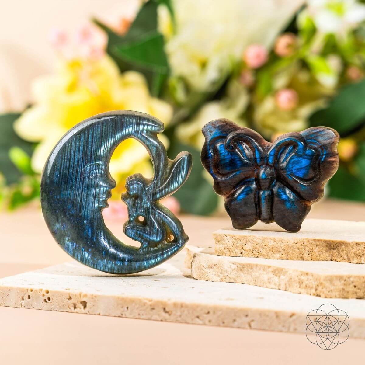 I Am Reborn - Labradorite Carving of Transformation