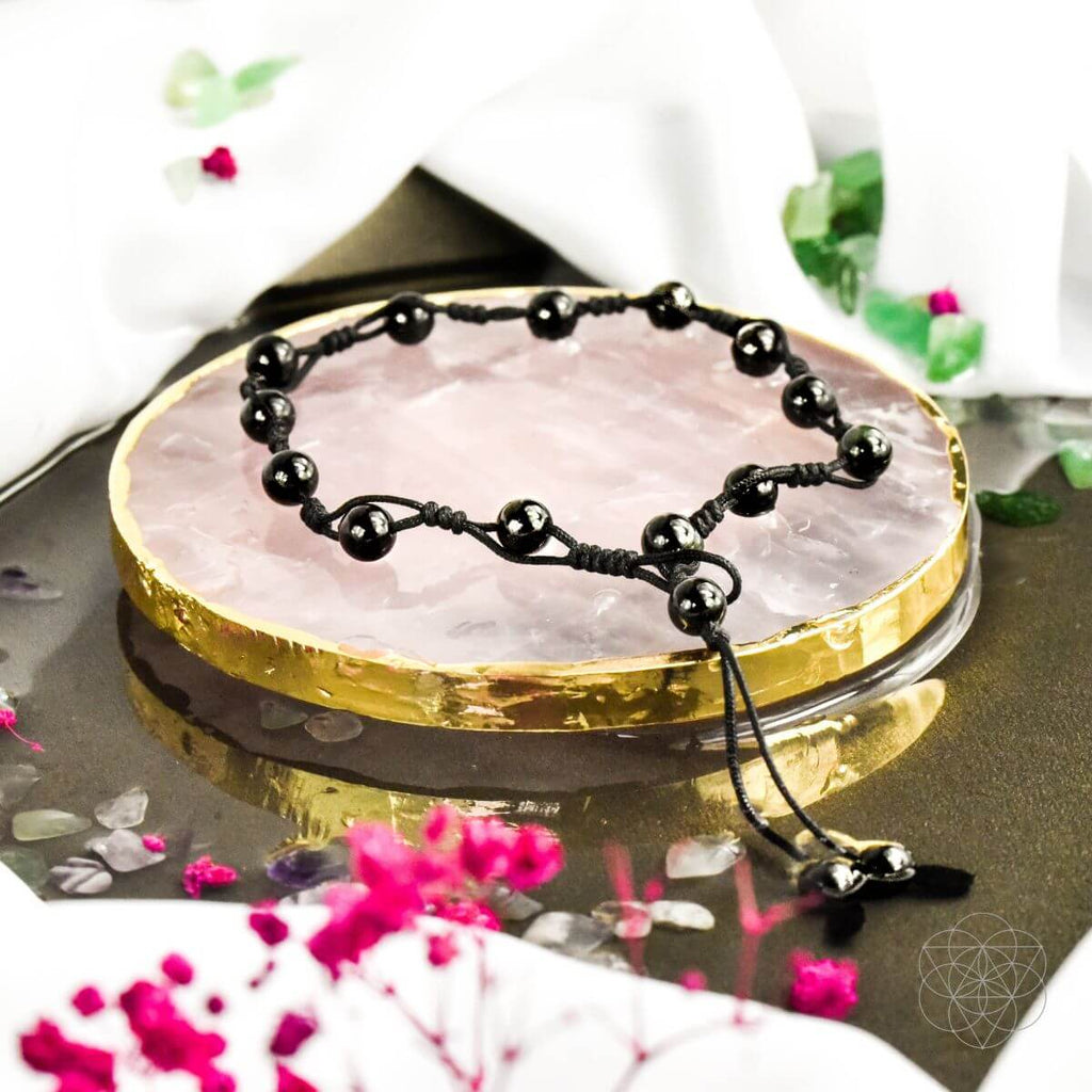 Obsidian Grounding Anklet