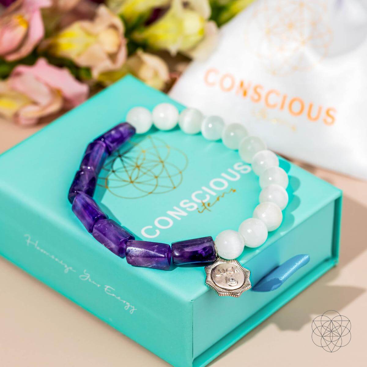 Pure Luck - Horseshoe Amethyst Bracelet