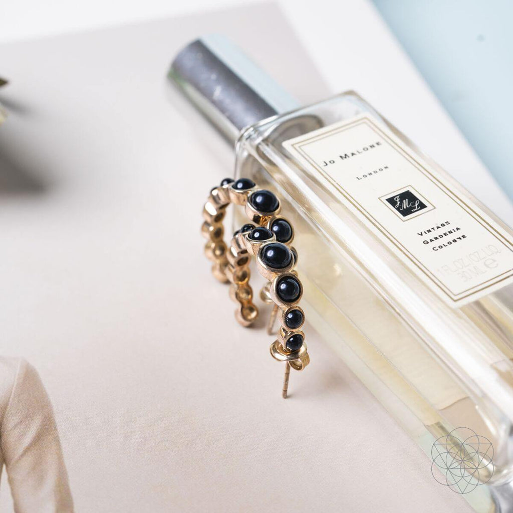 Wisdom & Willpower - Onyx Earrings of Resilience